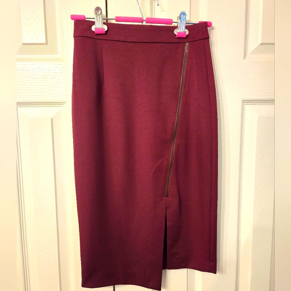 (0) Asymmetrical Pencil Skirt